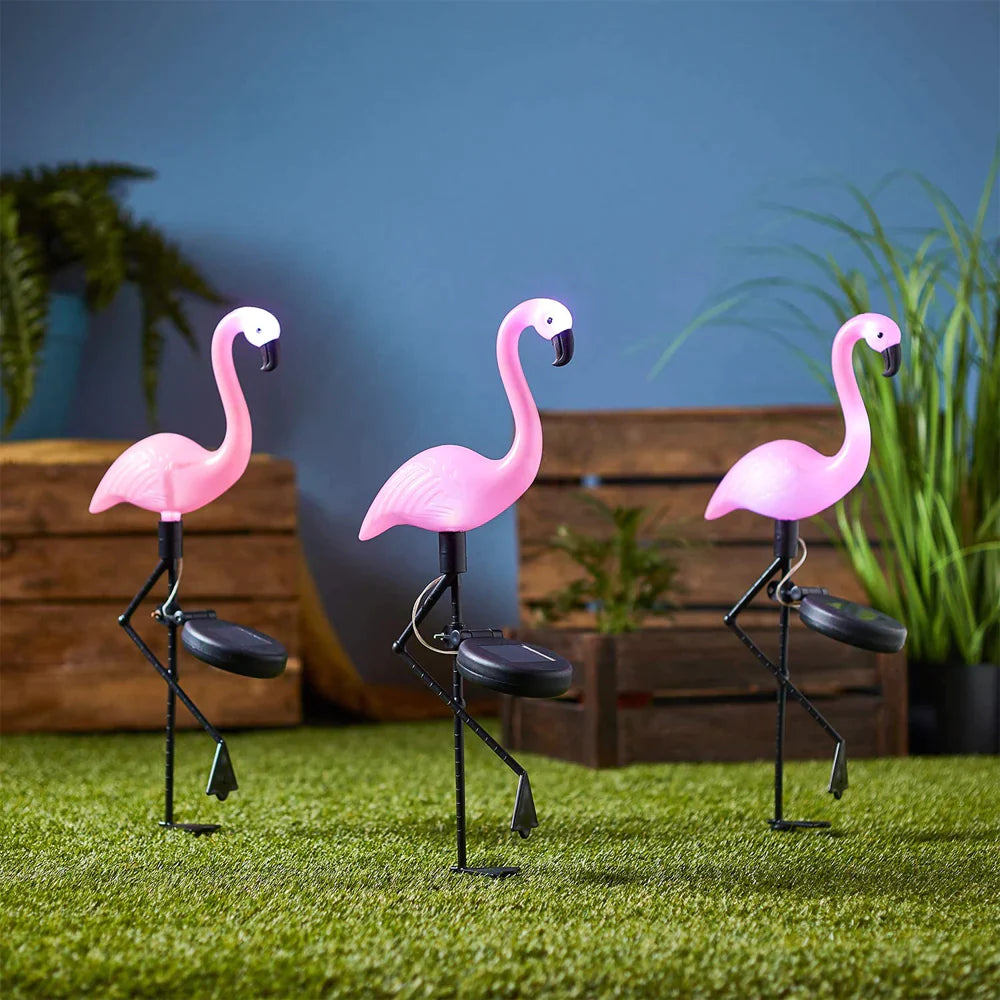 Solar Flamingo™ | Versier je tuin met charmante flamingolampen!