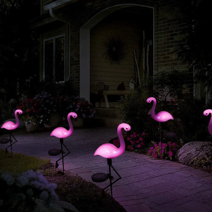 Solar Flamingo™ | Versier je tuin met charmante flamingolampen!