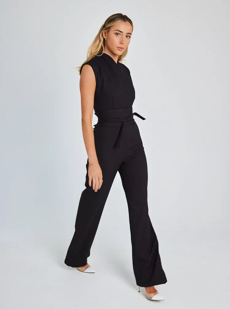 Eleanor™ - Mouwloze Jumpsuit Met Wijde Benen