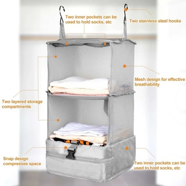 LuggagePal™ | Pak je reisbenodigdheden efficiënt in en uit met de uitbreidbare organizer!