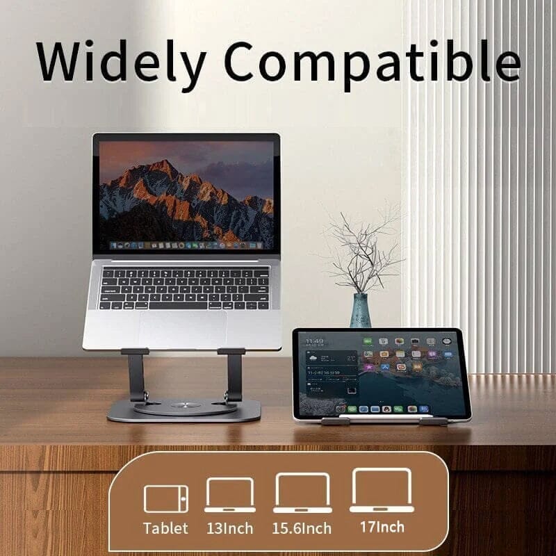 🌟 Verhoog je Werkcomfort met de Draaibare Laptop Stand 🌟