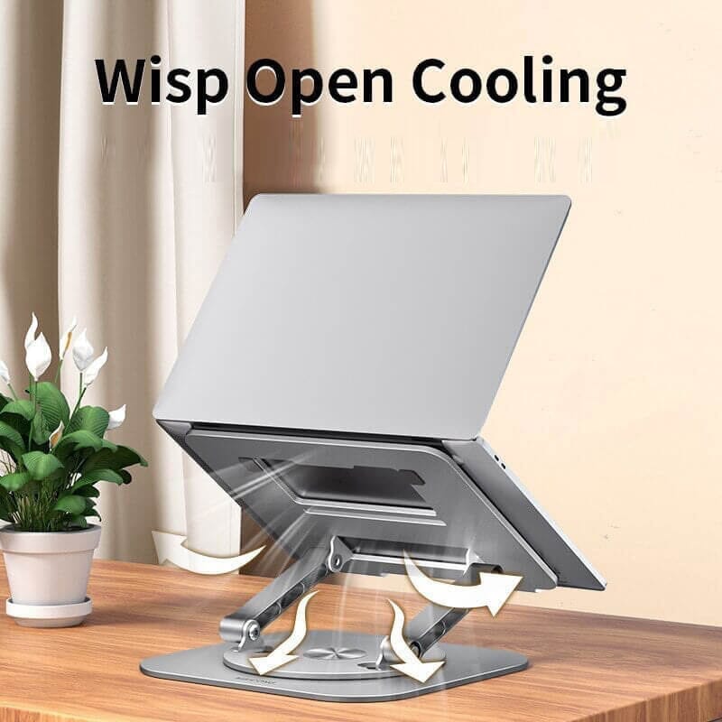 🌟 Verhoog je Werkcomfort met de Draaibare Laptop Stand 🌟