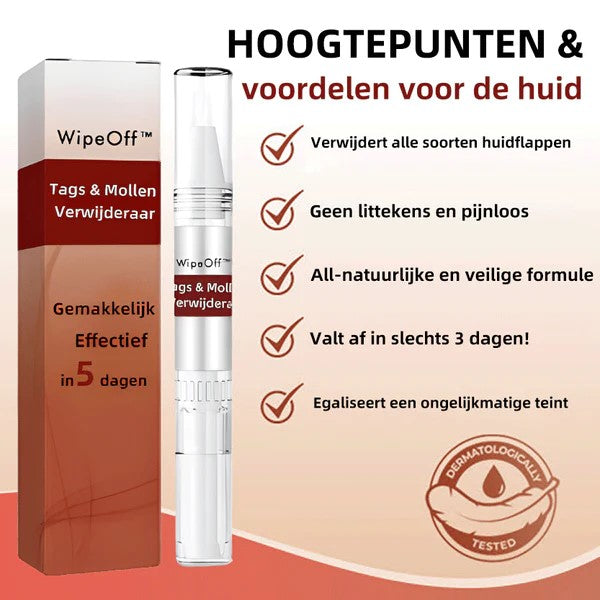 Wipe Off™ | Moedervlek verwijderaar | 1 + 1 GRATIS