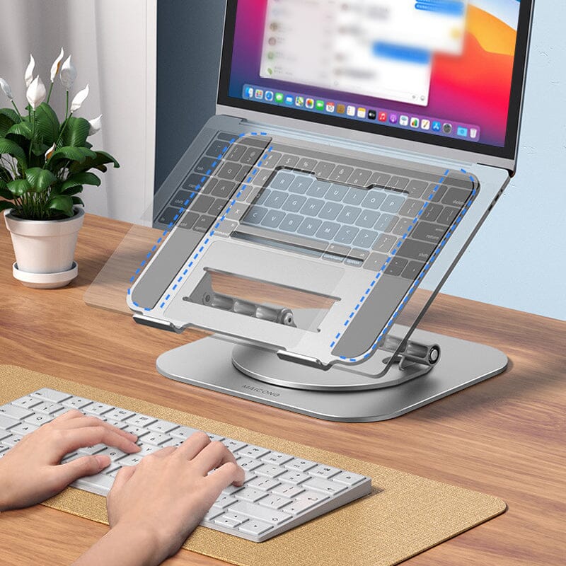 🌟 Verhoog je Werkcomfort met de Draaibare Laptop Stand 🌟