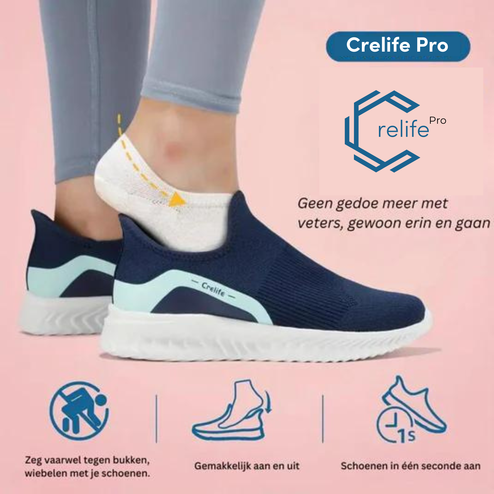 Crelife PRO® | Ergonomische pijnverlichtende schoen