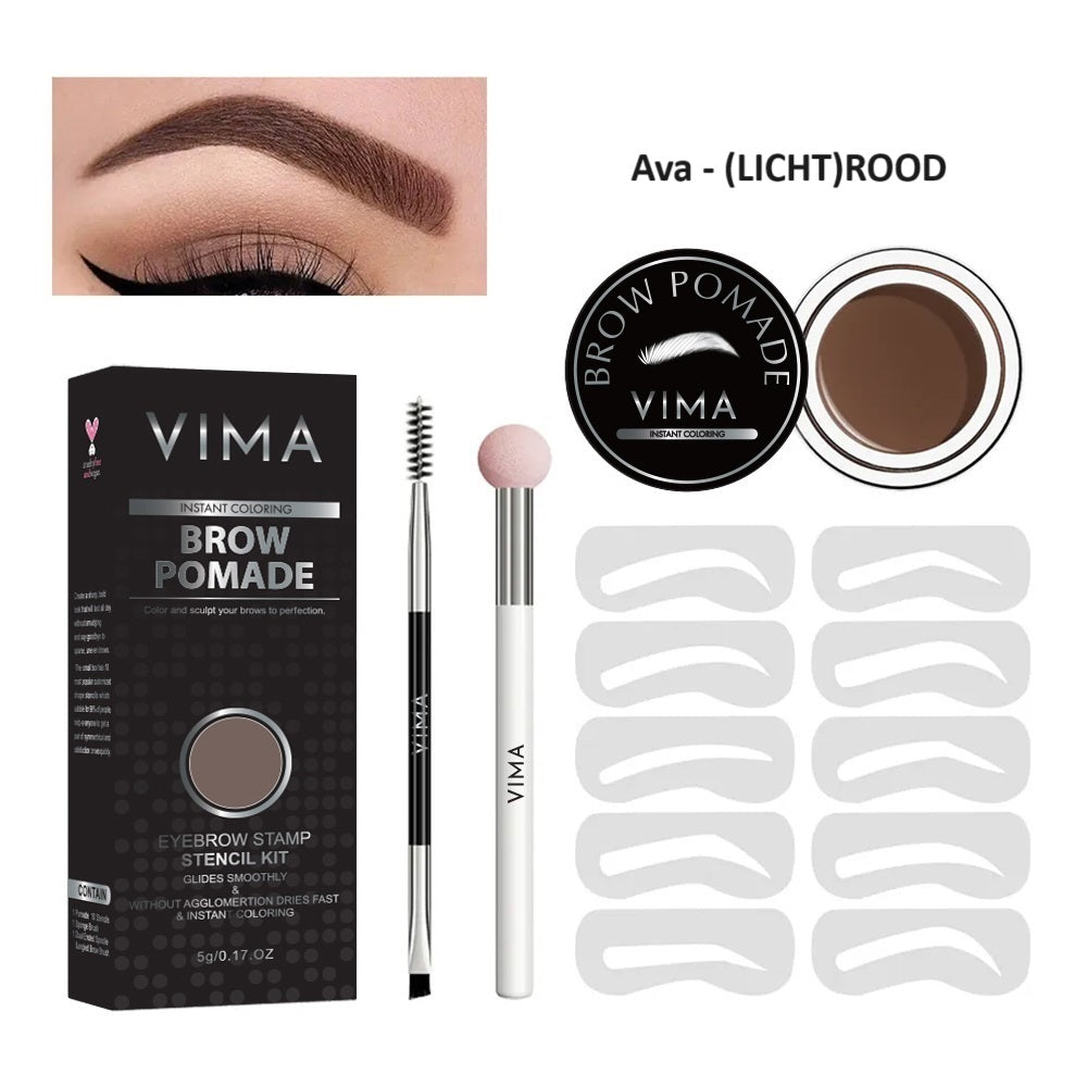 Eyebrow Stamp Stencil Kit | Wenkbrauw make-over set 1+1 Gratis