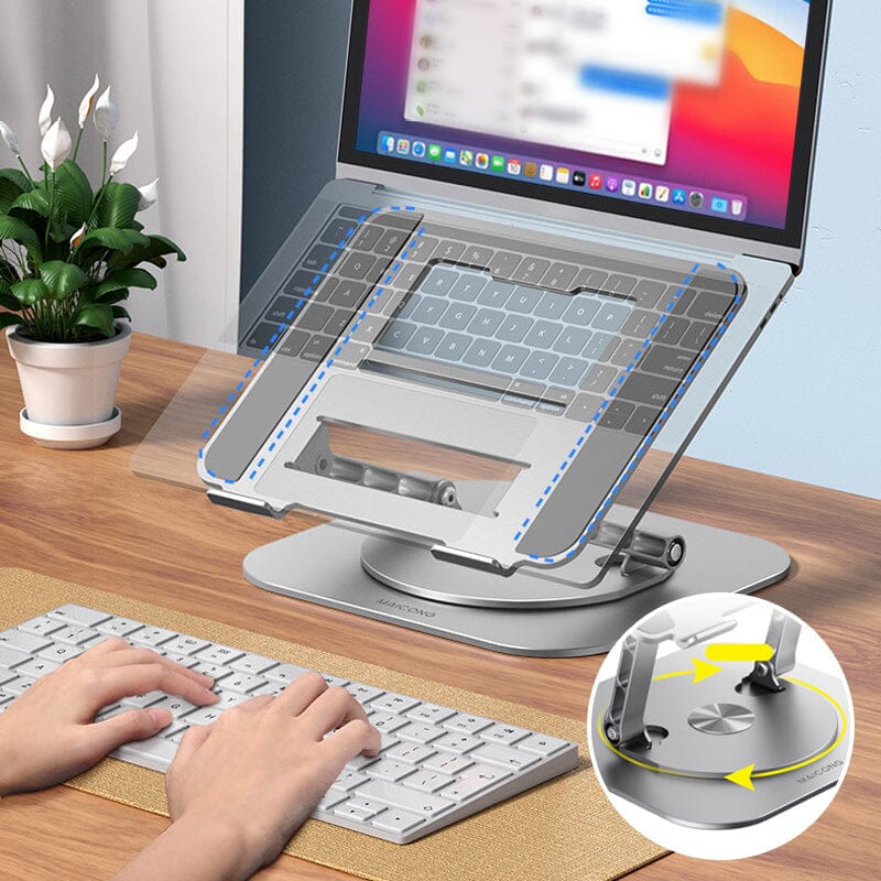 🌟 Verhoog je Werkcomfort met de Draaibare Laptop Stand 🌟