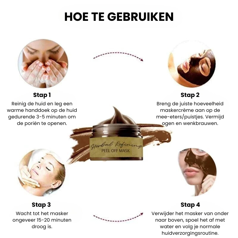 HerbalMask™ | Verfijnend Peel-Off Gezichtsmasker