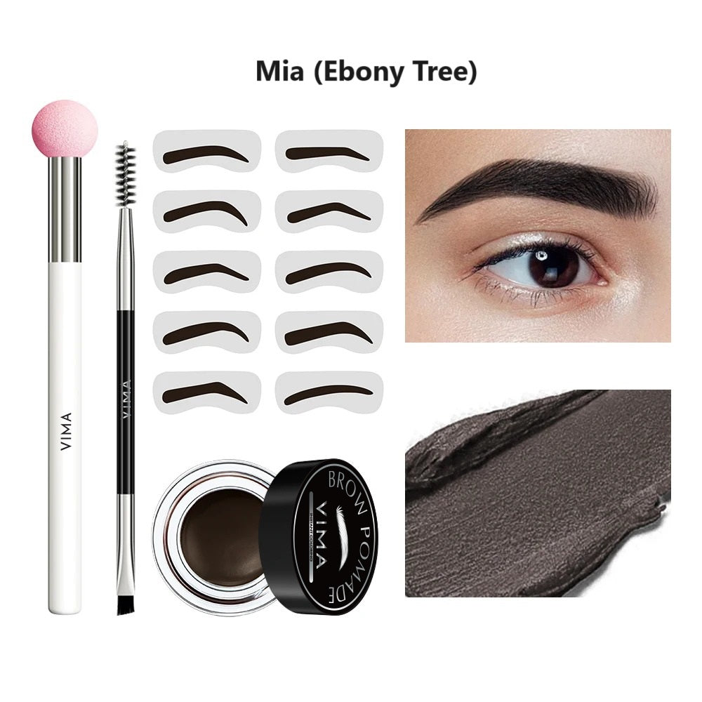 Eyebrow Stamp Stencil Kit | Wenkbrauw make-over set 1+1 Gratis