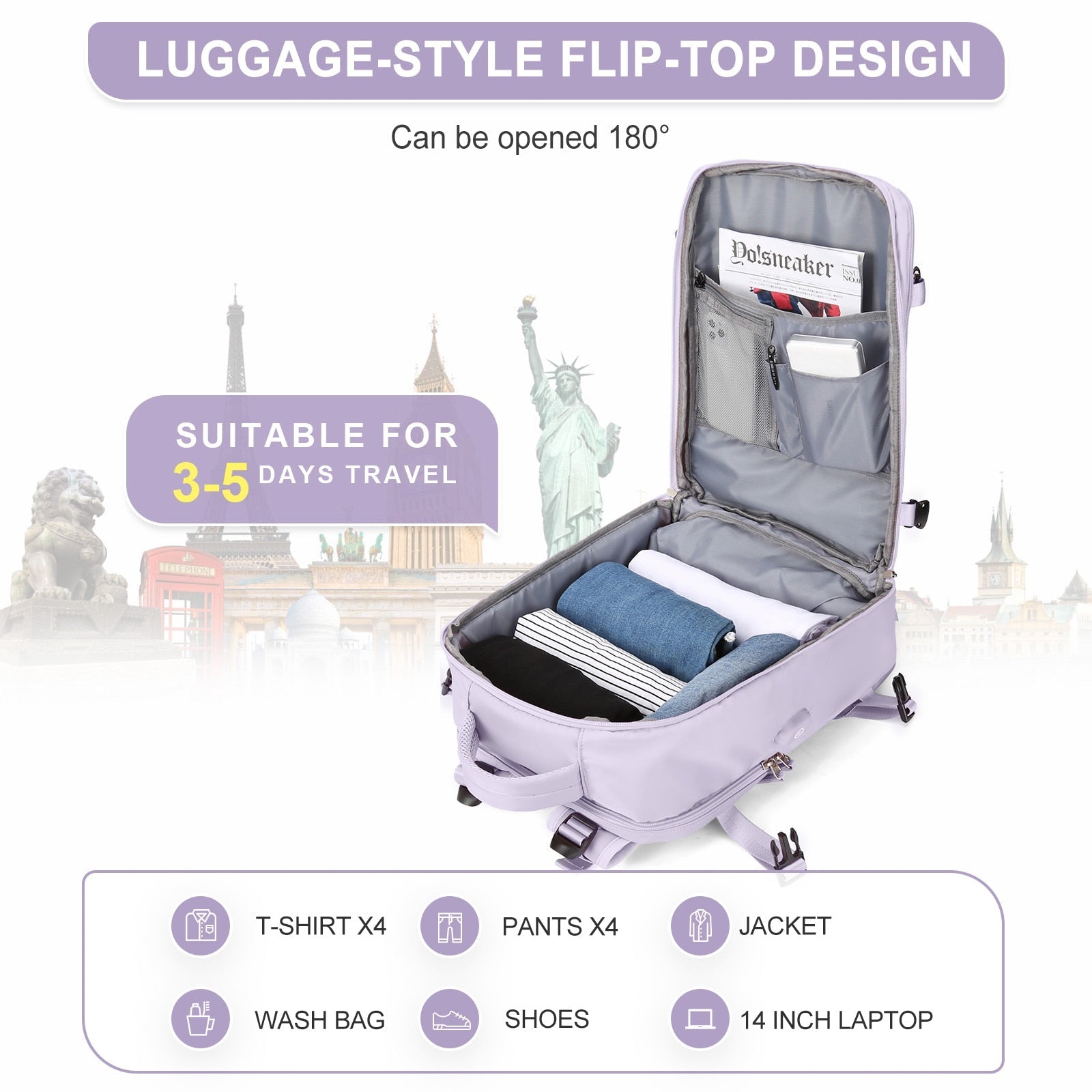 TravelMate™ | Uw multifunctionele rugzak voor elke reis!