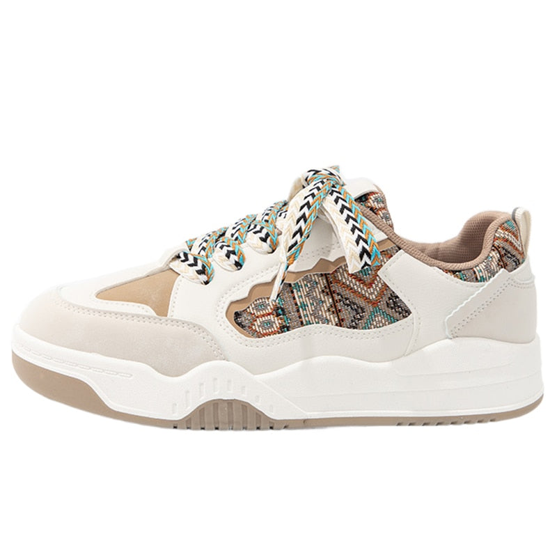 Matilda - Modieuze Plateau-Sneakers met Webdetails