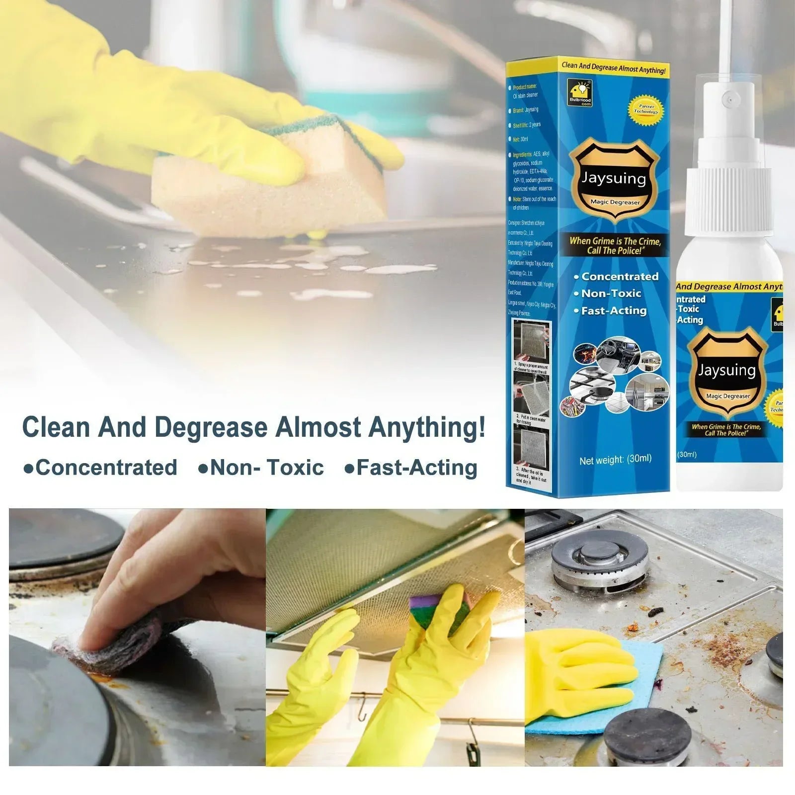 Cleaner Pro° AntiGrease 1+1 GRATIS: Vet Verwijderaar Spray