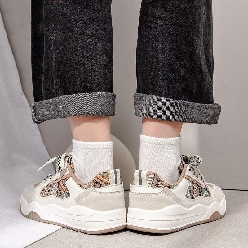 Matilda - Modieuze Plateau-Sneakers met Webdetails