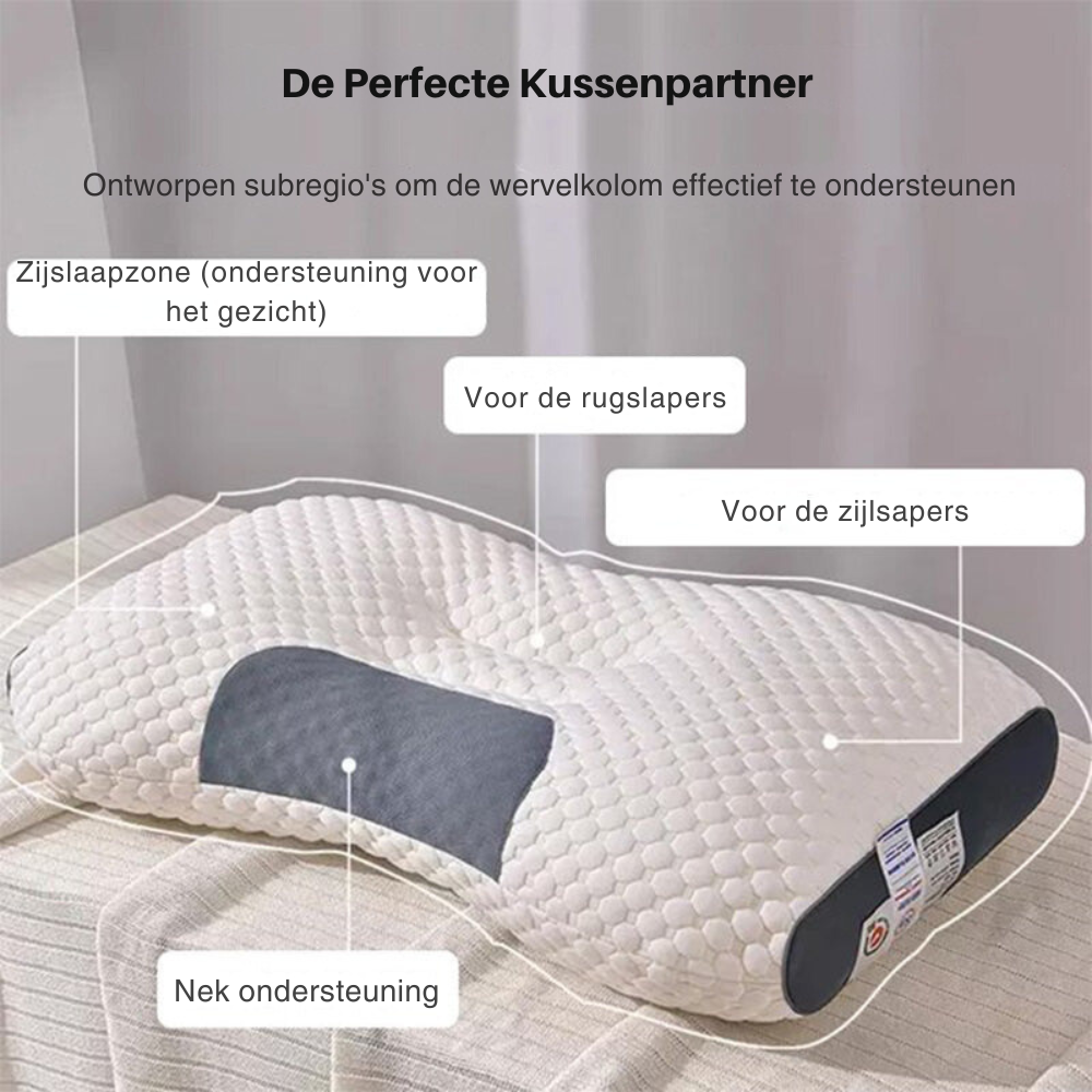 SleepEase | Ergonomisch Hoofdkussen: Zeg Vaarwel tegen Nekpijn