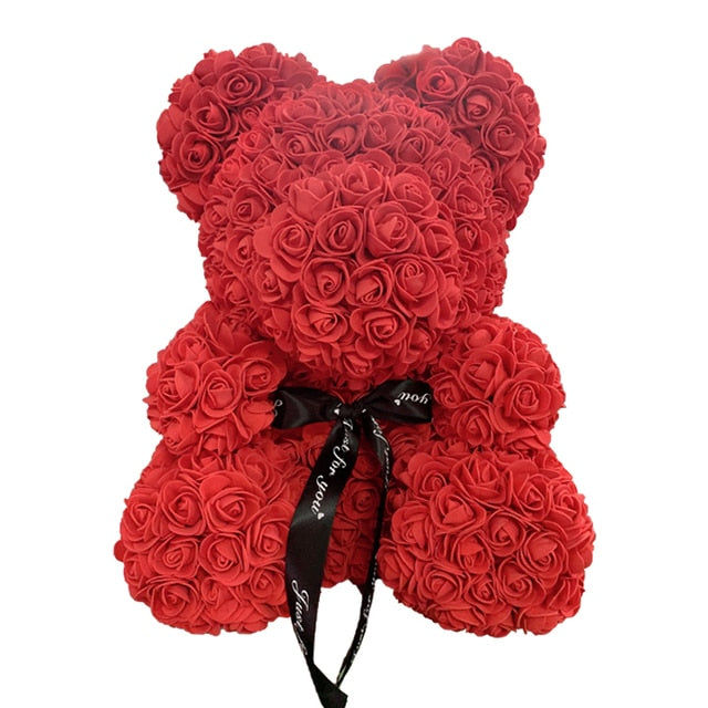 Flower Rose Teddy Bear | Jouw tevredenheid staat bij ons op nummer 1!