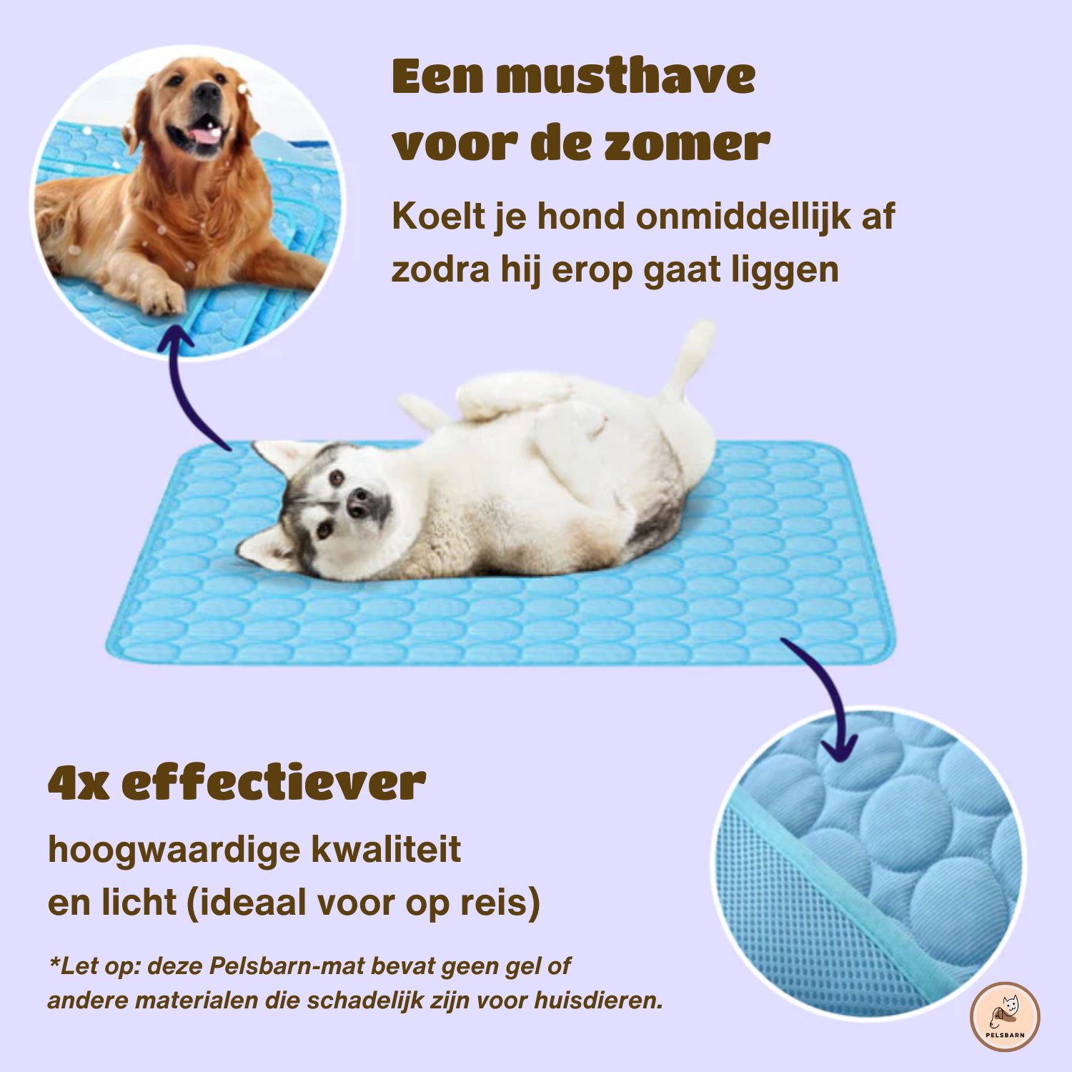 Koelmat voor honden |  (1+1 GRATIS)