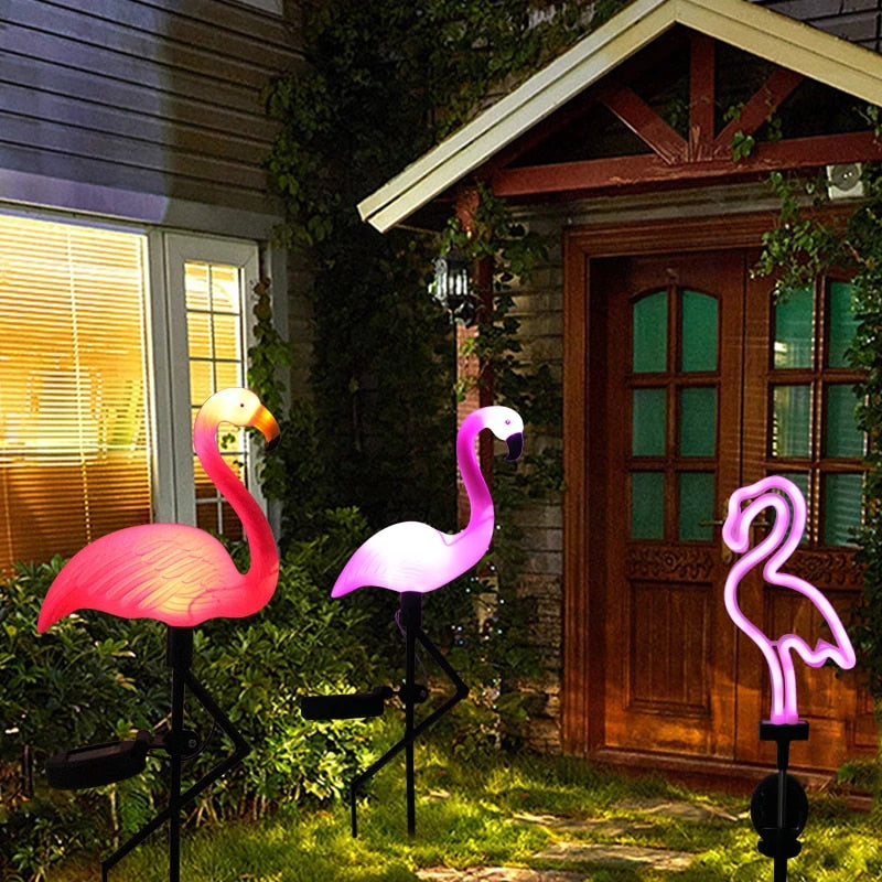 Solar Flamingo™ | Versier je tuin met charmante flamingolampen!