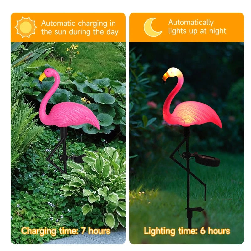 Solar Flamingo™ | Versier je tuin met charmante flamingolampen!