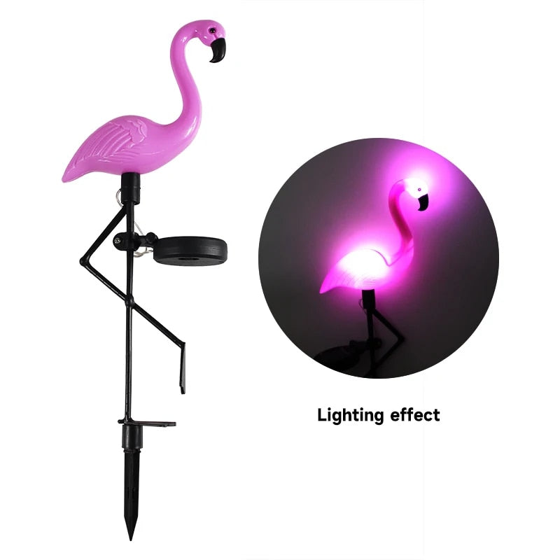 Solar Flamingo™ | Versier je tuin met charmante flamingolampen!