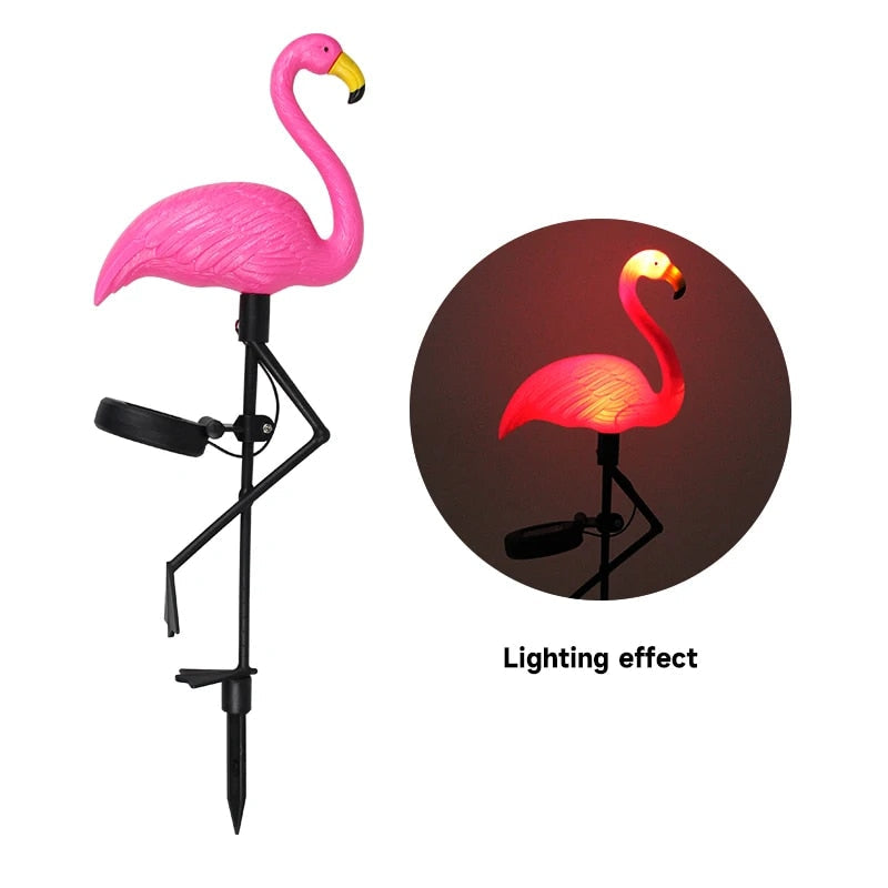 Solar Flamingo™ | Versier je tuin met charmante flamingolampen!