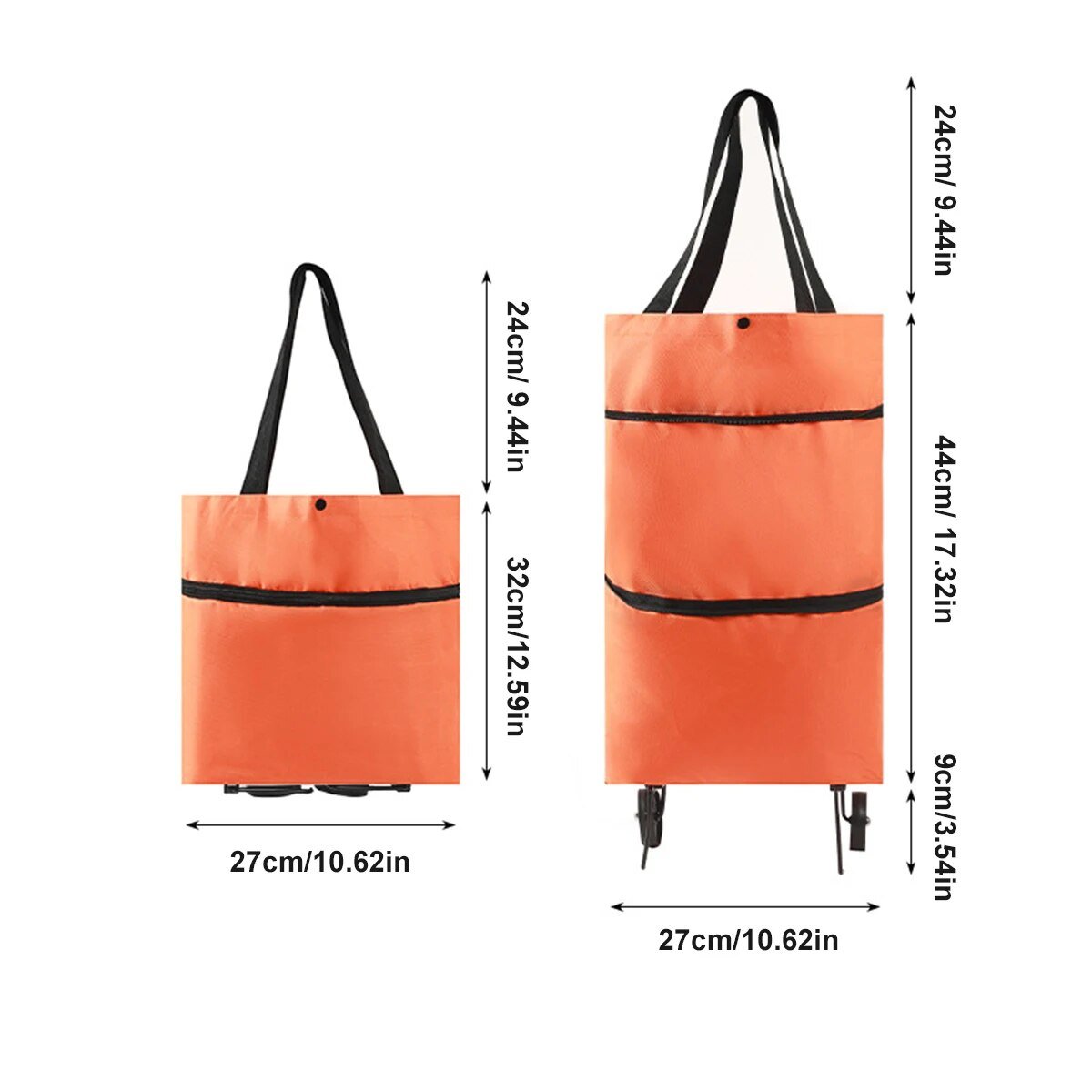 ShopEase Bag™ | Vereenvoudig je winkelervaring met de vergrootbare tas op wieltjes!