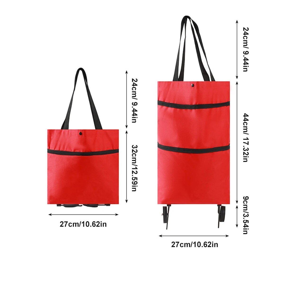 ShopEase Bag™ | Vereenvoudig je winkelervaring met de vergrootbare tas op wieltjes!