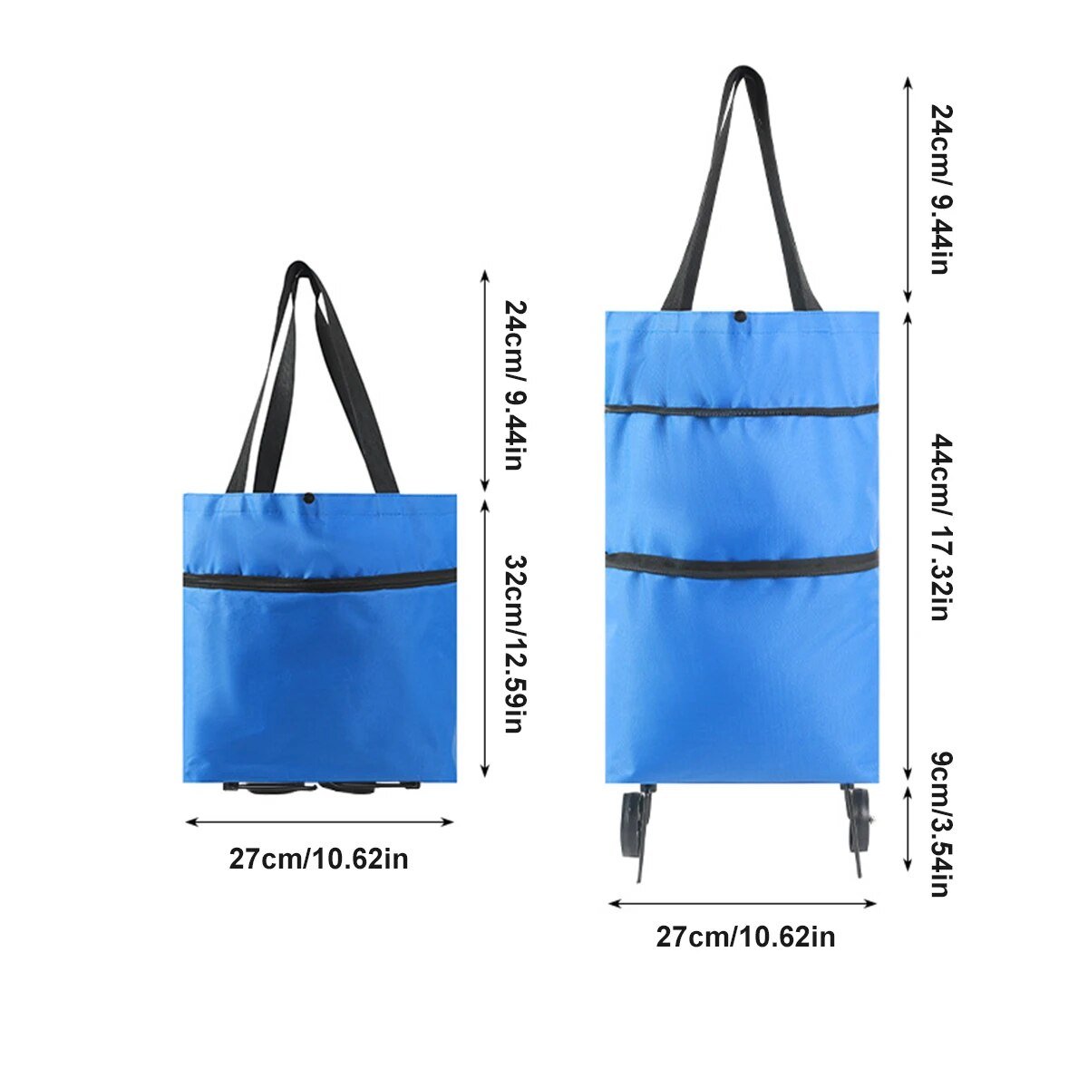 ShopEase Bag™ | Vereenvoudig je winkelervaring met de vergrootbare tas op wieltjes!