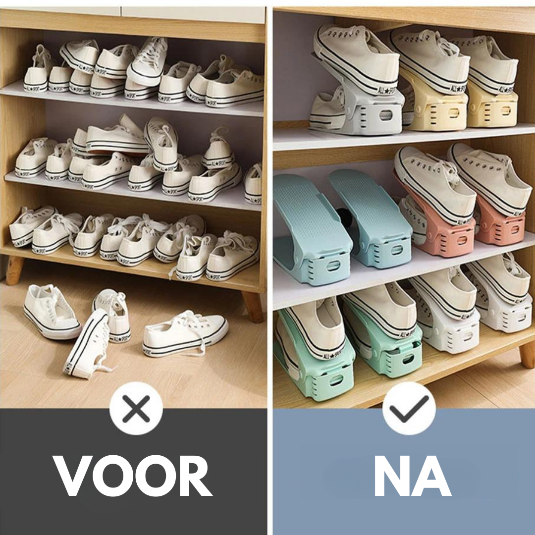 ShoeMaster 3+2 GRATIS | Verstelbare & ruimtebesparende schoenenopberger