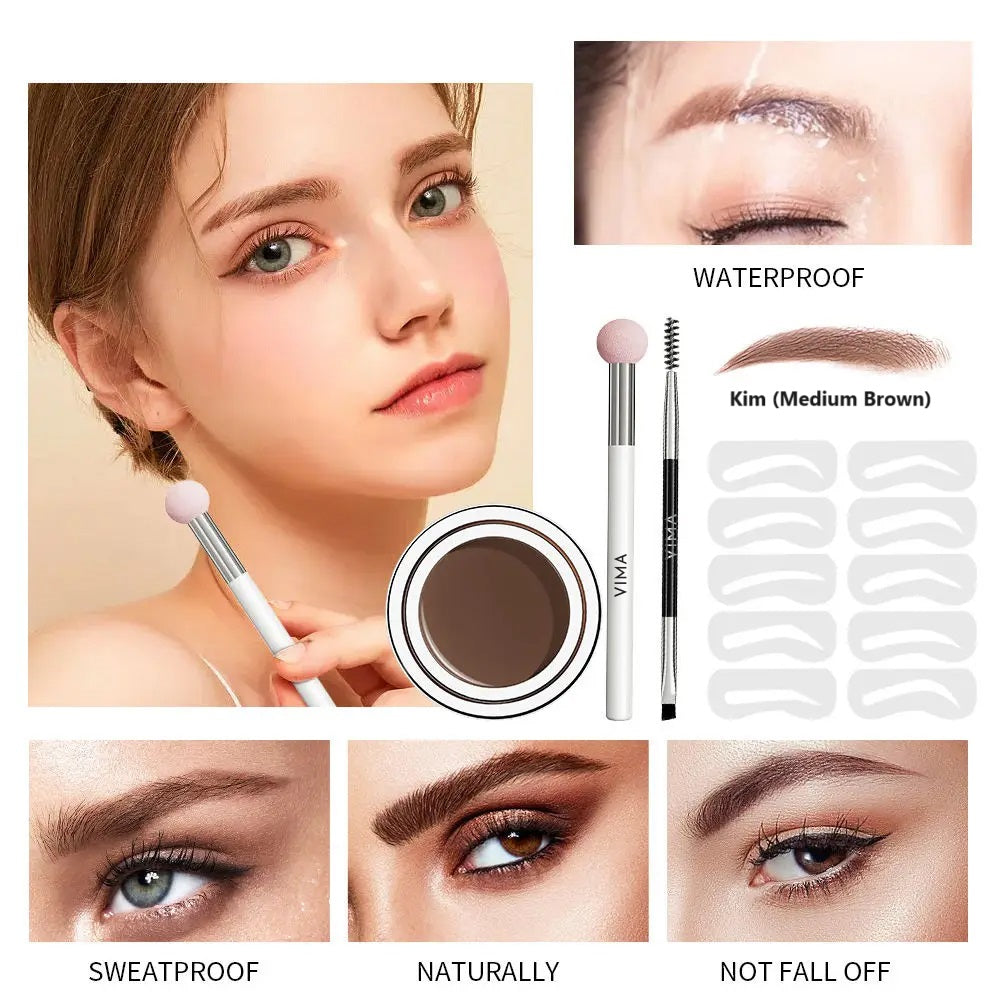 Eyebrow Stamp Stencil Kit | Wenkbrauw make-over set 1+1 Gratis