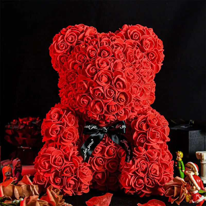 Flower Rose Teddy Bear | Jouw tevredenheid staat bij ons op nummer 1!